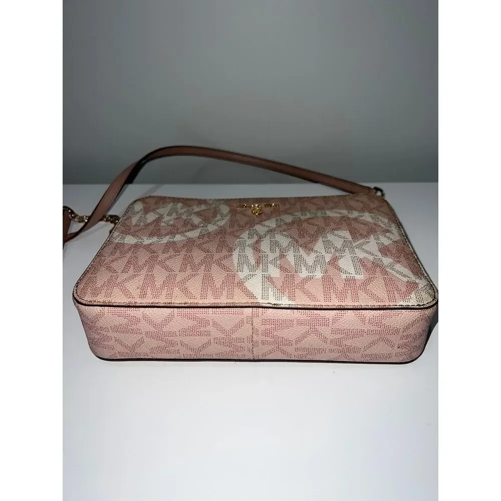 Sale !! Michael Kors Pink and Cream Crossbody Bag